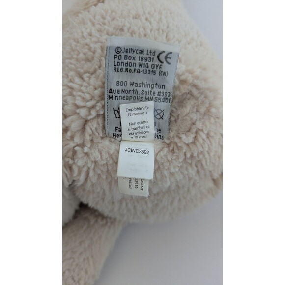 Adorable Jellycat London Sweetie Beige Bunny Rabbit Plush Stuffed Animal 14” - Picture 7 of 10